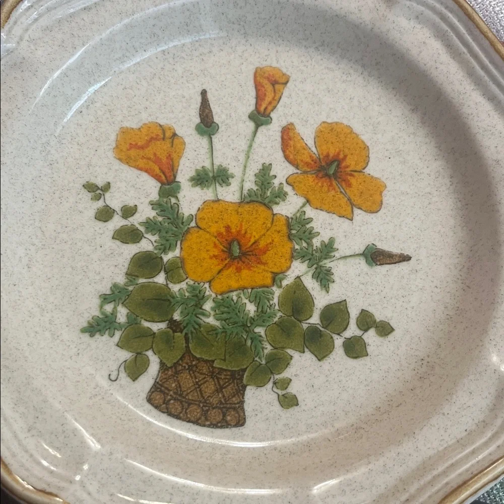 Vintage MIKASA Garden Club PETUNIAS  5 available